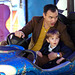 Dexter and Daddy on the Dodgems