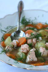Lõhe-krevetisupp / Salmon and shrimp soup