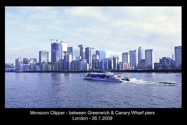 Monsoon Clipper - Thames - London - 26.1.2009