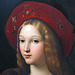 Portrait de Jeanne d'Aragon de Victoire Jaquotot , peintre sur porcelaine .