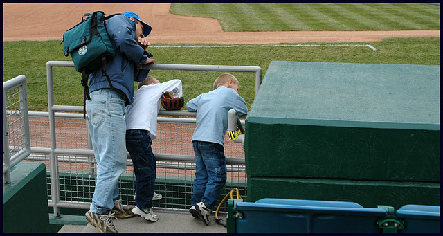 Peeking in the Dugout