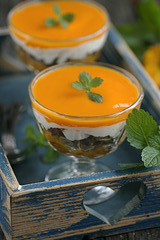Mango-jogurtidessert / Mango and greek yogurt dessert