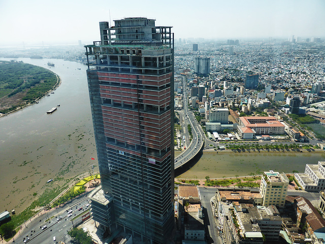 Blick auf den Saigon River