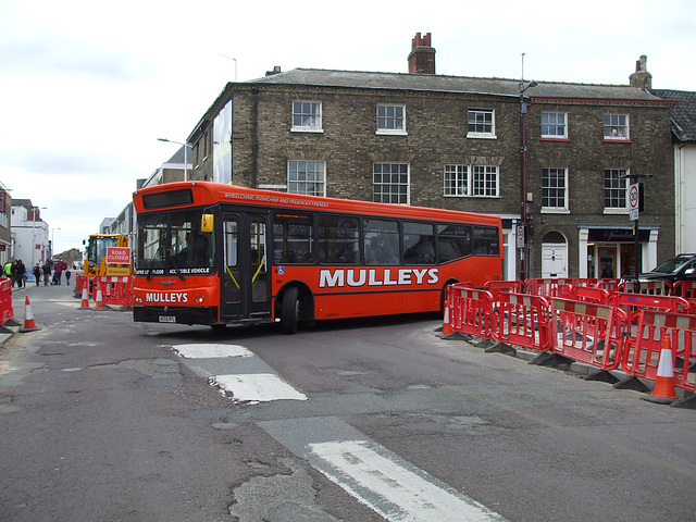 DSCF4891 Mulleys Motorways AE55 NYL in Bury St. Edmunds - 3 May 2014