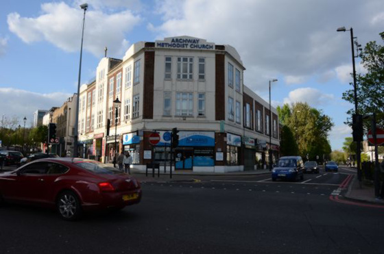 Archway Island from Holloway Road