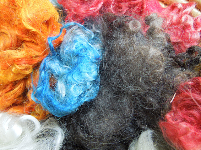 dyed wool - angora goat