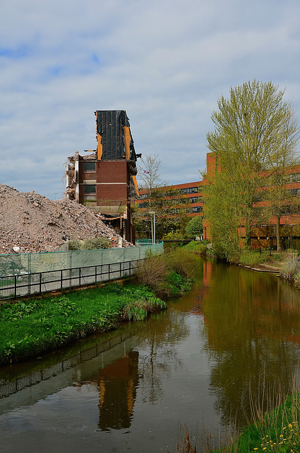 Stafford multi-storey car park demolition