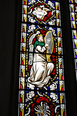 Detail of Stained Glass, St Mary, Thornham Magna, Suffolk