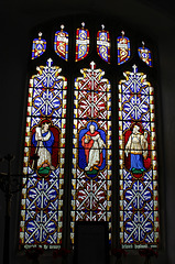 Detail of Stained Glass, St Mary, Thornham Magna, Suffolk