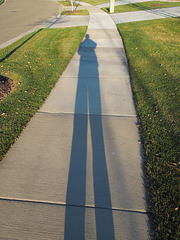 sometimes we cast a long shadow