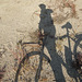 self portrait with bicycle