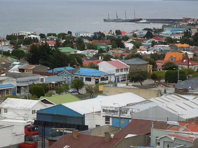 looking over part of Punta Arenas