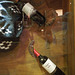 self portrait with wine bottles