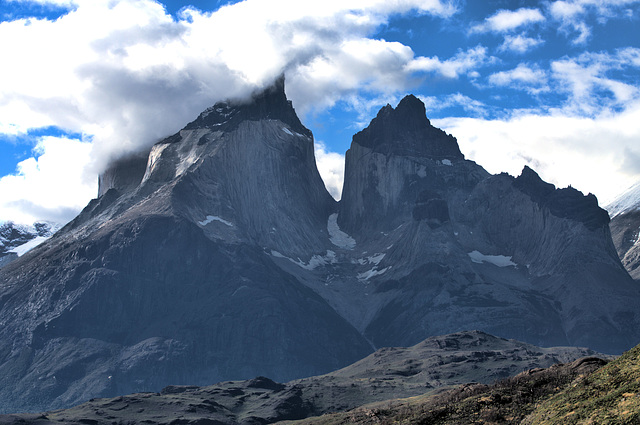 close up - central range, Torres del Paine