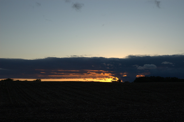 the storm goes around us, to the west