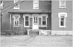 Porch with Flag