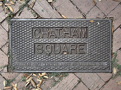 Street name plate in cast iron- Savannah