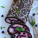 Tort isamaale 2013 - peedi-mustikarull / Beetroot and blueberry swiss roll for "Cake for homeland" contest 2013