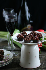 Šokolaadi-mustasõstravaht / Chocolate and black currant mousse