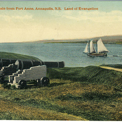 Annapolis Basin from Fort Anne, Annapolis, N.S. Land of Evangeline