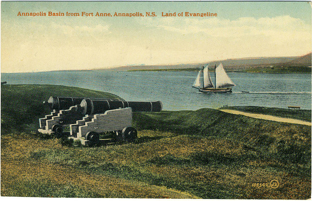 Annapolis Basin from Fort Anne, Annapolis, N.S. Land of Evangeline