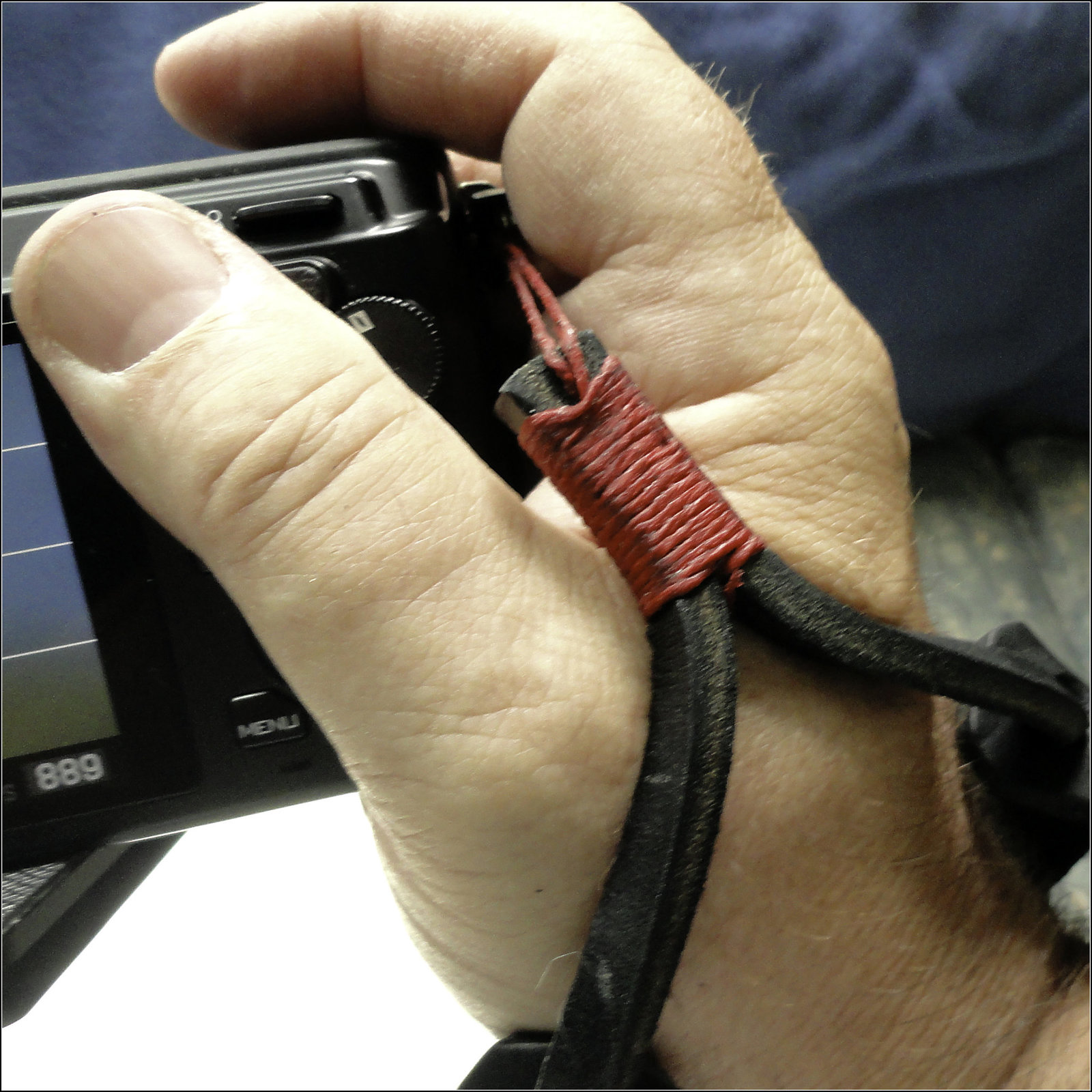 Gordy's Wrist Strap In Use