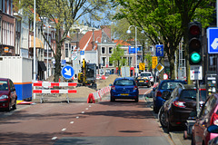 Roadworks on the Hooigracht