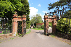 Entrance to the demolished Easton Hall, Suffolk