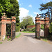 Entrance to the demolished Easton Hall, Suffolk