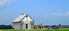 Barn, with farmer