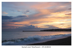 Sunset over Newhaven - 27.4.2014