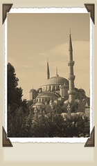 Typical tourist snapshot of the Blue Mosque