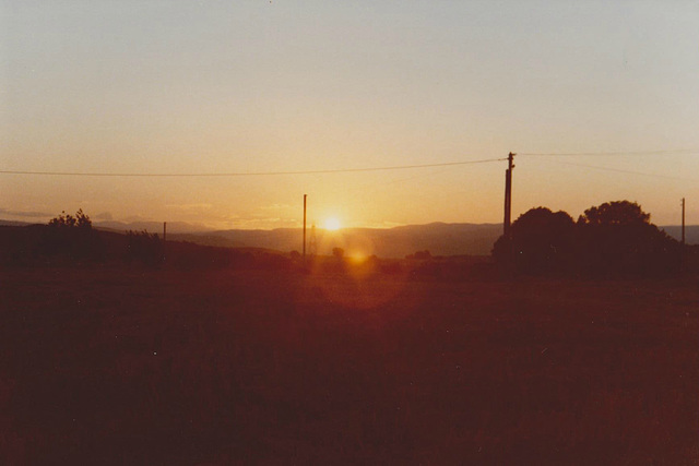 Coucher de soleil - Montoison - Drôme