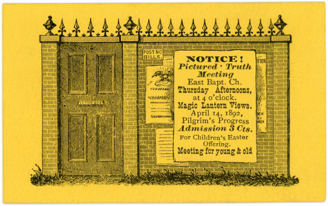 Magic Lantern Views for Children's Easter Offering, East Baptist Church, Philadelphia, Pa., April 14, 1892