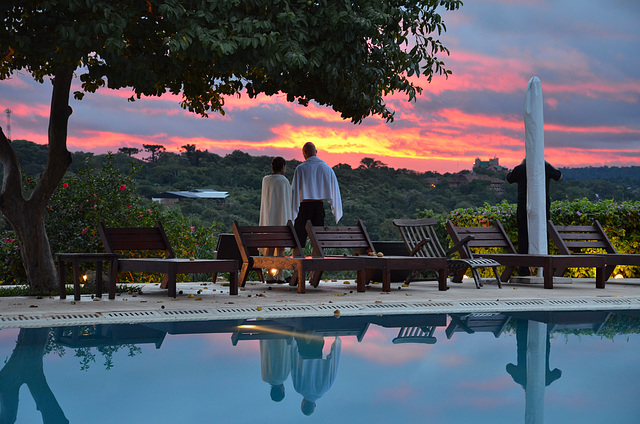 sunset over Paraguay