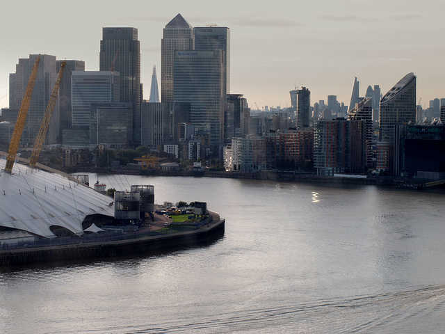 Canary Wharf and Beyond from Dangle Tram