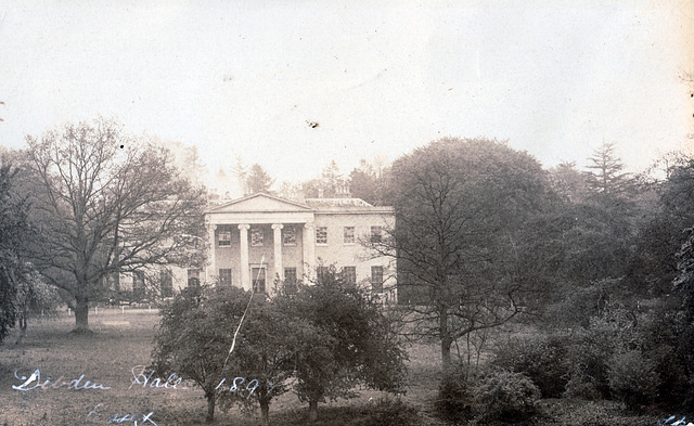 Debden Hall, Essex  1897 (Demolished c1935) - Entrance Facade