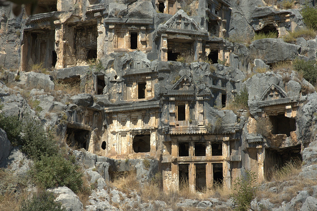 Lydian rock tombs