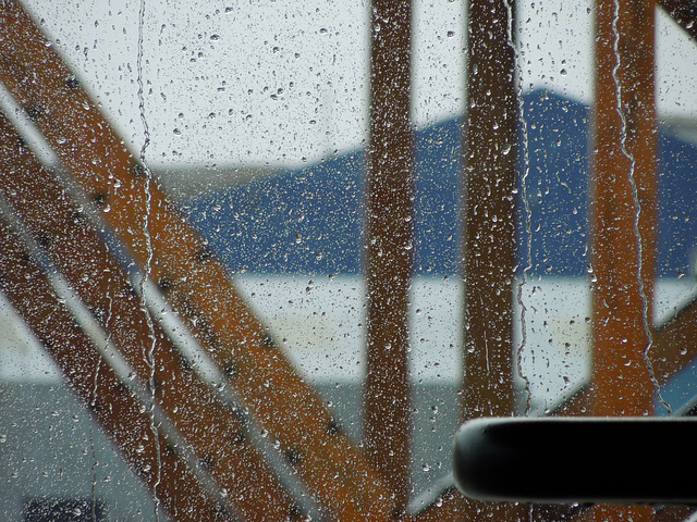 bus window abstract