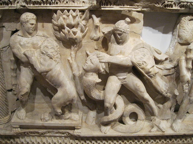 detail from the Herakles sarcophagus