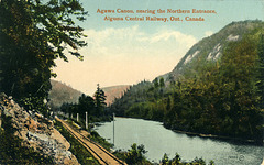 Agawa Canon, nearing the Northern Entrance, Algoma Central Railway, Ont., Canada