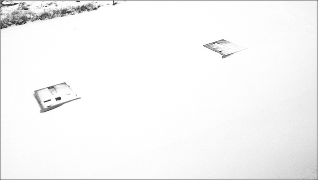 Beach Chairs in the Snow