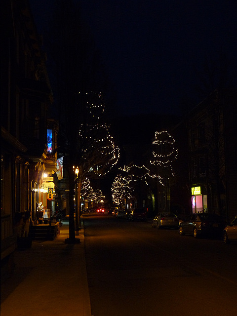 Broadway at night