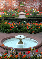 Two ornaments, Kellenberger Garden, Tryon Palace