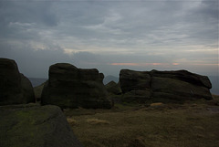 South Head through the rocks at Kinderlow End
