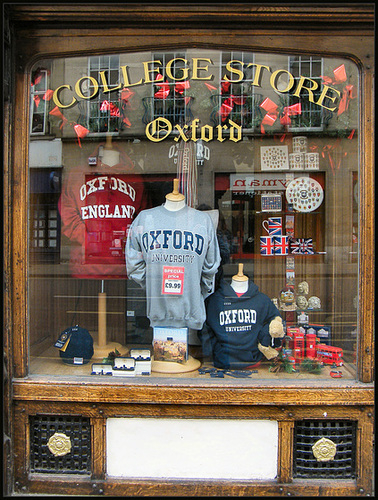 tourist shop window