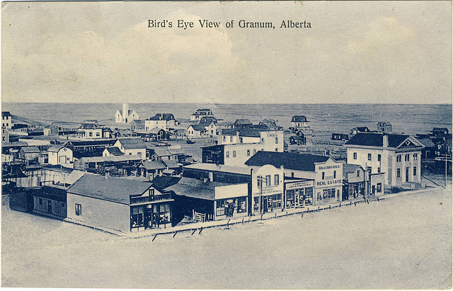 Bird's Eye View of Granum, Alberta