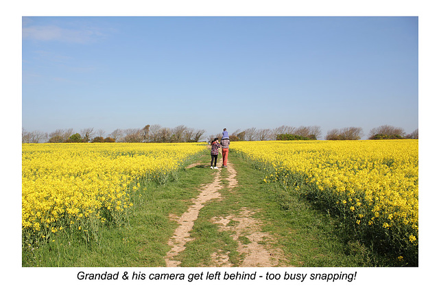 Leaving Grandad behind - Bishopstone - East Sussex - 11.4.2014
