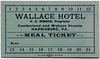Wallace Hotel Meal Ticket, Harrisburg, Pa.