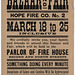 Hope Fire Co. No. 2 Bazaar and Fair
